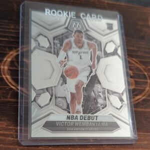 2023-24 Mosaic Victor Wembanyama NBA Debut Rookie Card Spurs